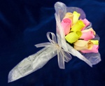 Wood Rose Bouquet - Pastel Mix