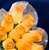 Wood Rose Bouquet - Two-Tone Yellow/Orange