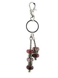 Bead Key Chain - Purple