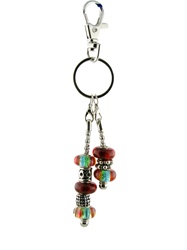 Bead Key Chain - Red