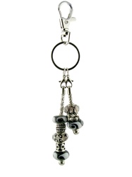 Bead Key Chain - Black